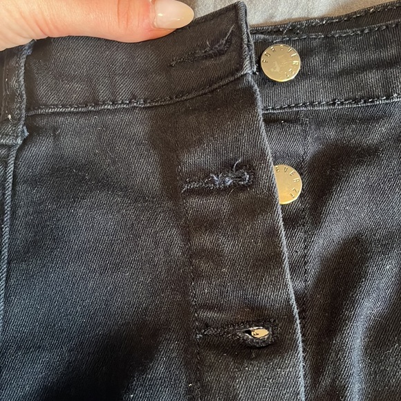 Navy blue button up skirt - Picture 2 of 4